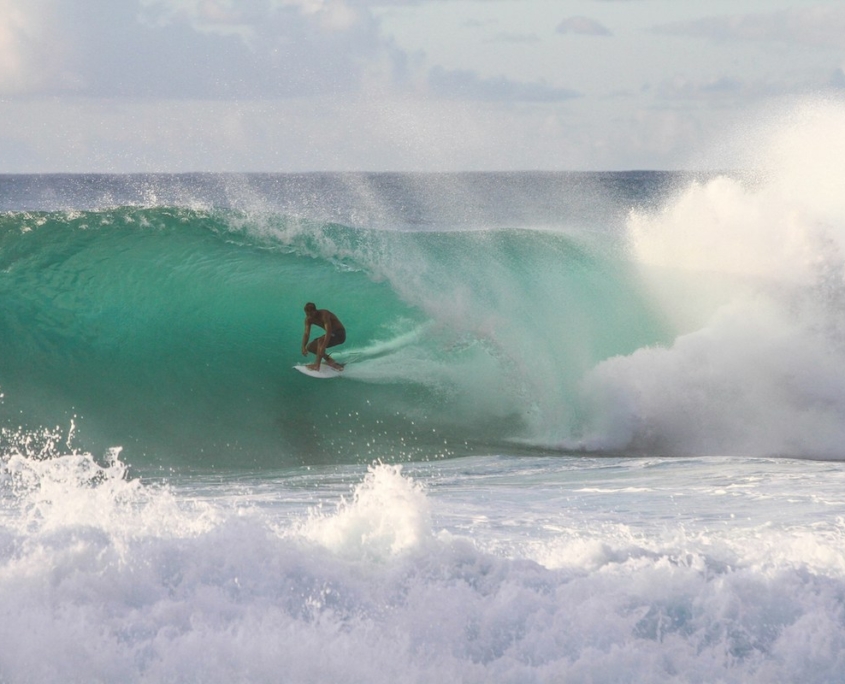 Surfing North Shore Oahu